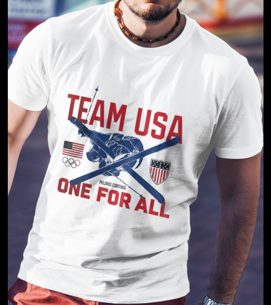 Team USA One For All 2026 Olympic Games Milano Cortina Winter Sports T-Shirt