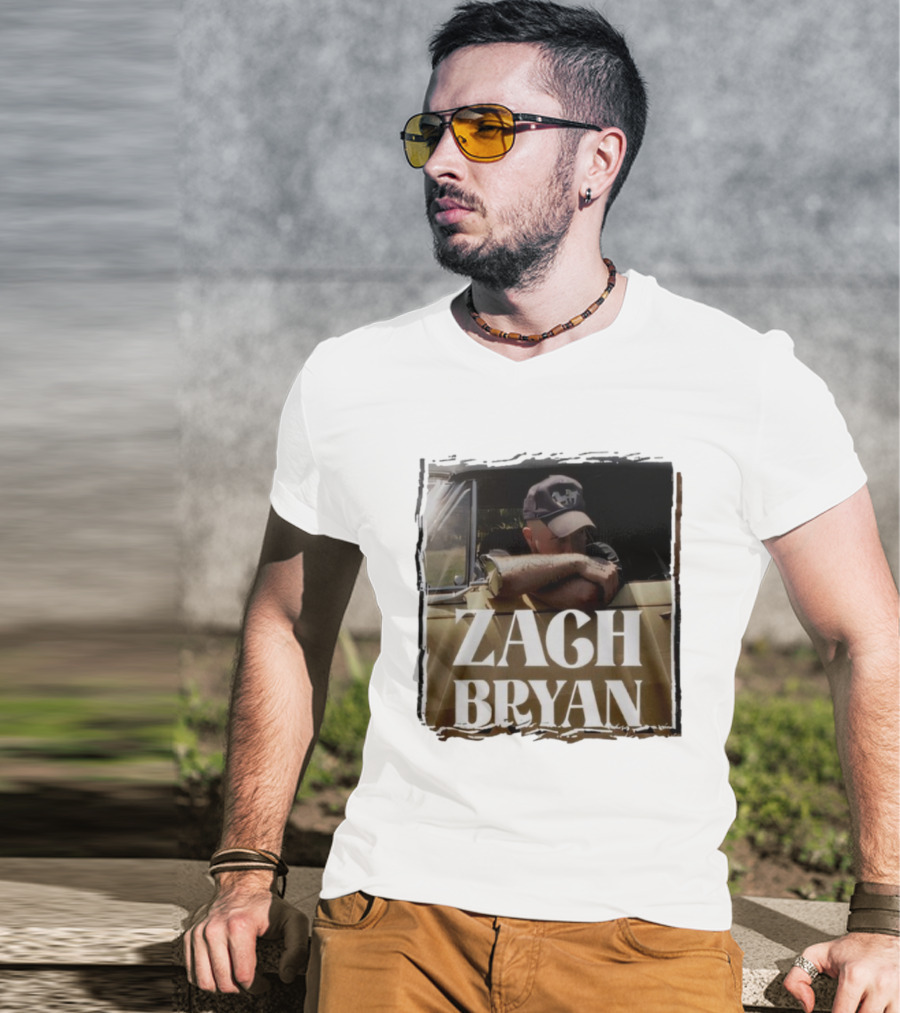 Zach Bryan With Heaven On Tour 2025 Country Folk Music Concert Truck Art T-Shirt
