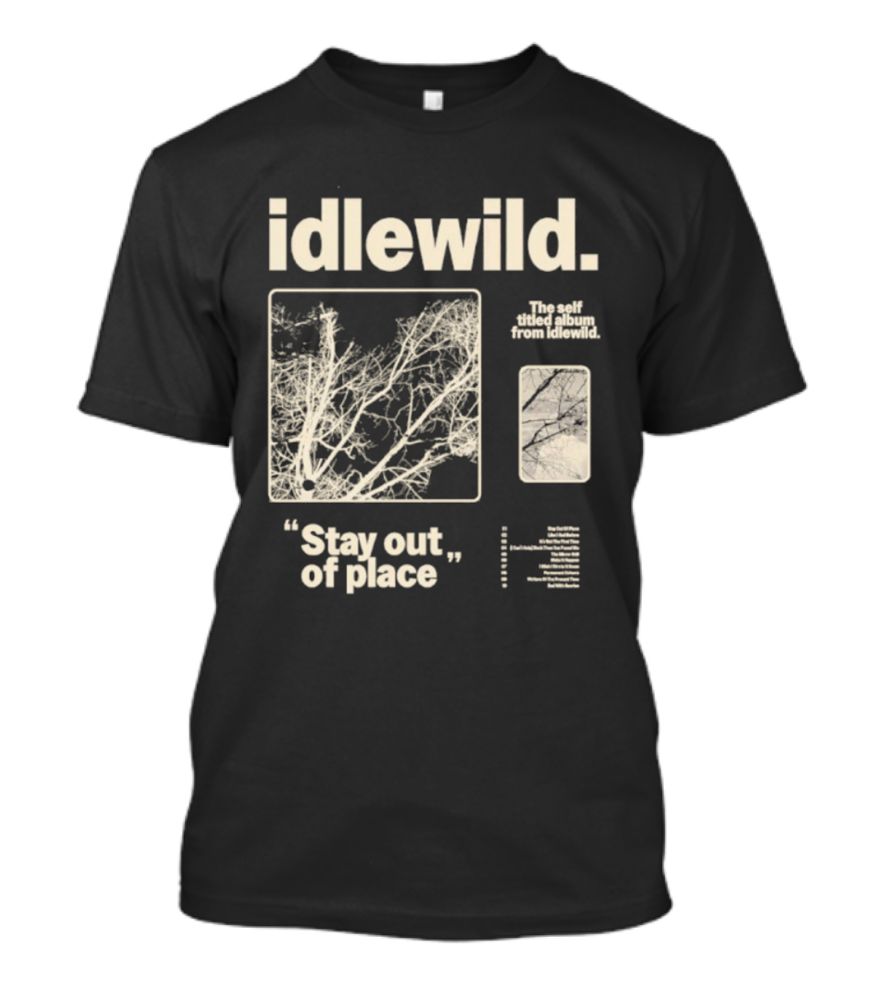 Idlewild Stay Out Of Place 2025 Tour With Abstract Organic Patterns T-Shirt