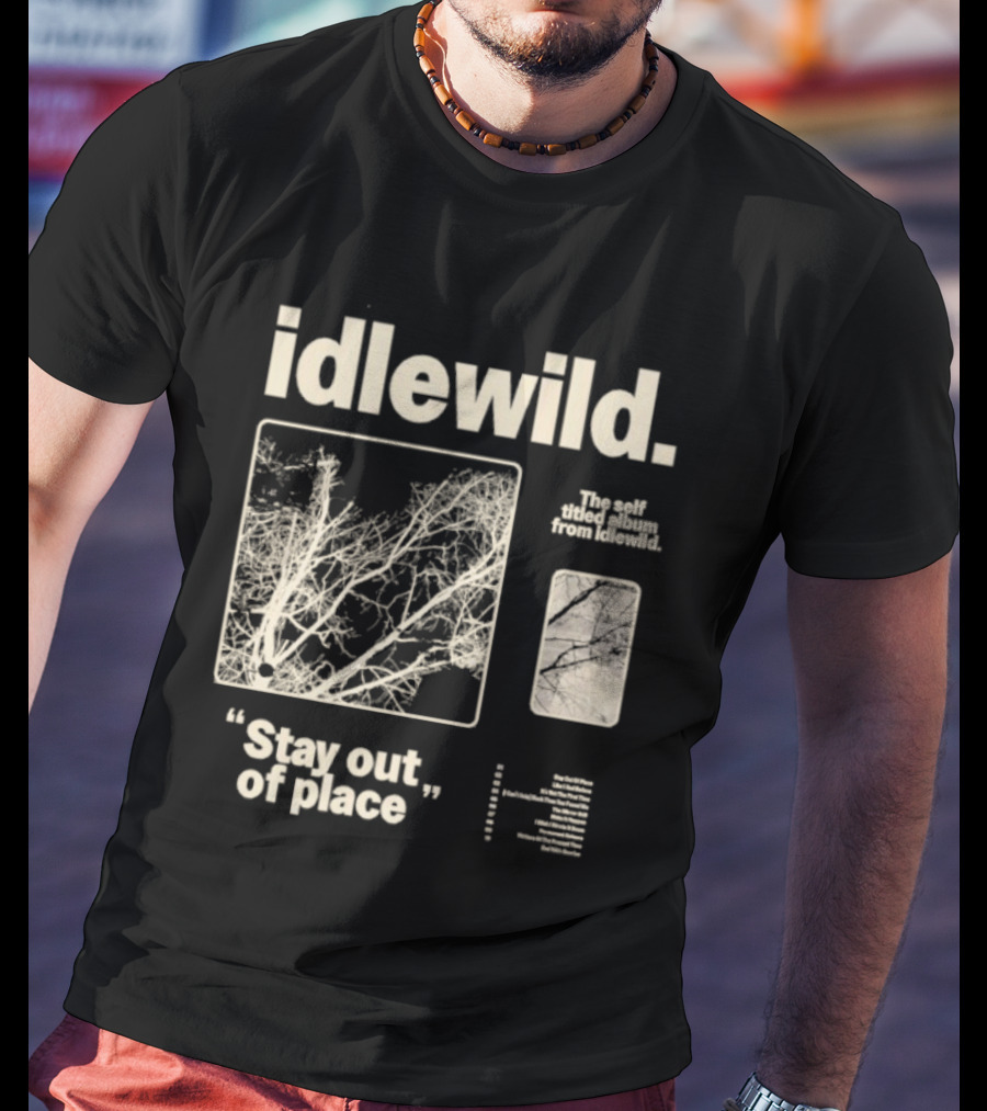 Idlewild Stay Out Of Place 2025 Tour With Abstract Organic Patterns T-Shirt