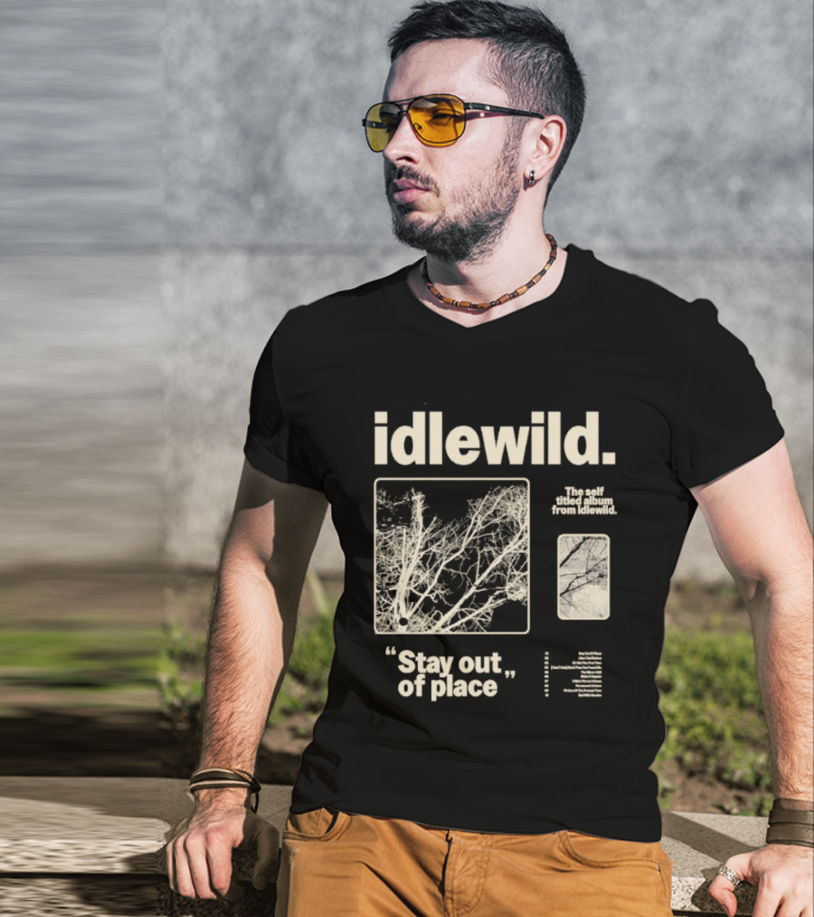 Idlewild Stay Out Of Place 2025 Tour With Abstract Organic Patterns T-Shirt