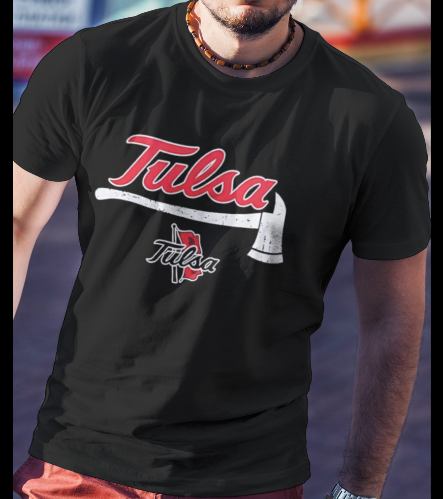 Tulsa Golden Hurricane Firefighters Appreciation NCAA Gameday Axe And Helmet T-Shirt