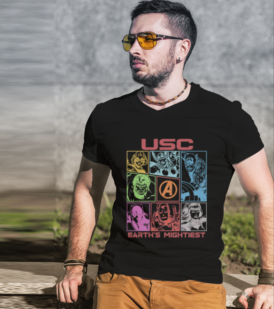 USC Trojans Marvel Avengers Earth's Mightiest Heroes T-Shirt