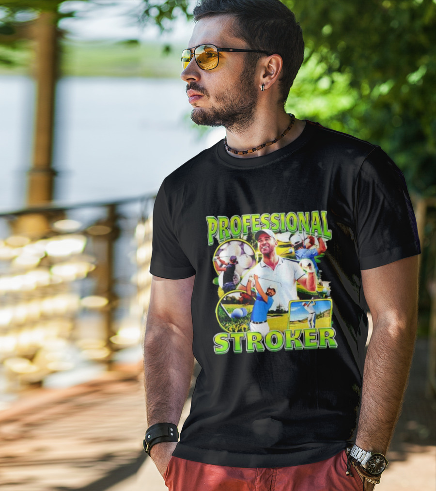 Professional Stroker Golf Enthusiast Man Player Scene T-Shirt