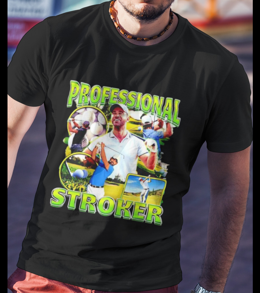 Professional Stroker Golf Enthusiast Man Player Scene T-Shirt
