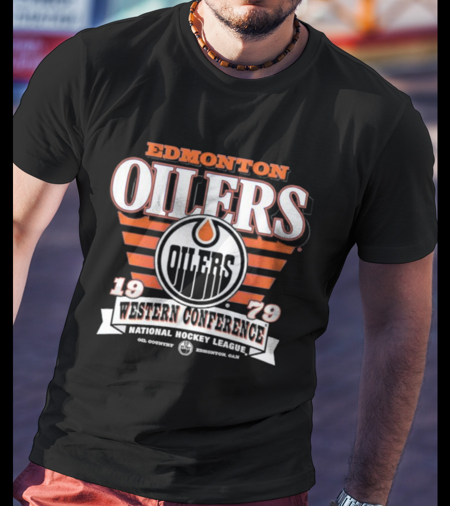 Edmonton Oilers Western Conference National Hockey League 1979 T-Shirt