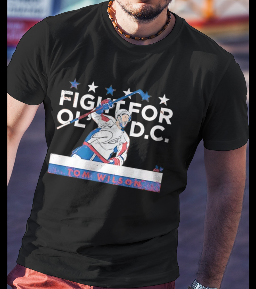 Tom Wilson Fight For Old DC Washington Capitals Hockey Stars T-Shirt