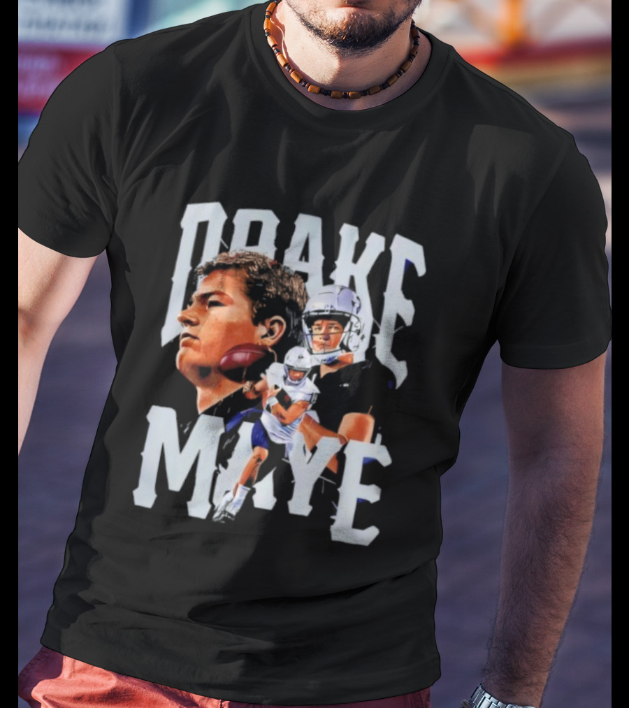 Drake Maye New England Patriots Football T-Shirt