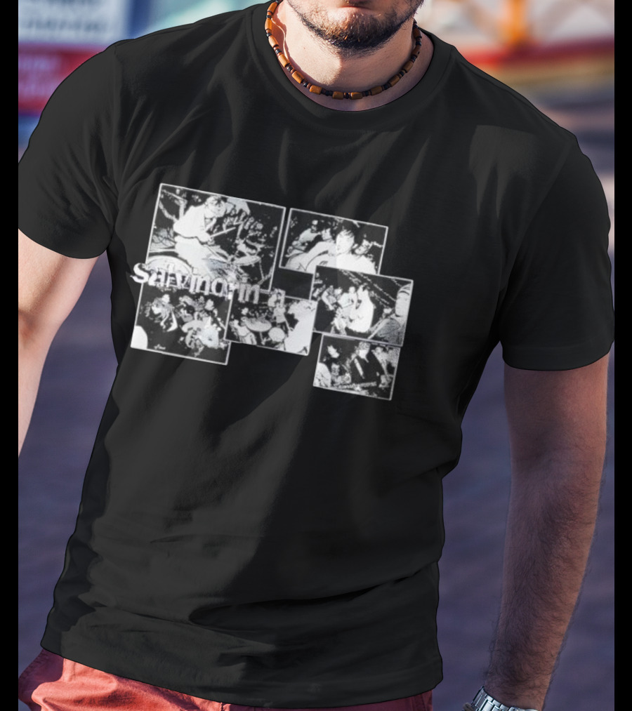 Sarvinorma Band Live Concert Black And White Photography T-Shirt