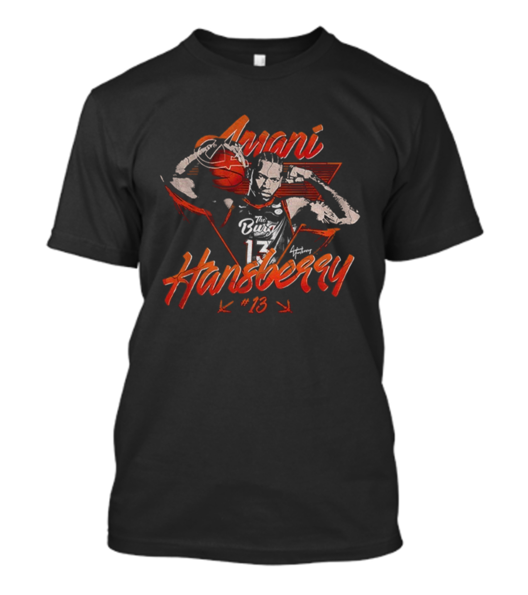 Amani Hansberry Virginia Tech Hokies Basketball 13 Vintage Retro Sports Graphic T-Shirt