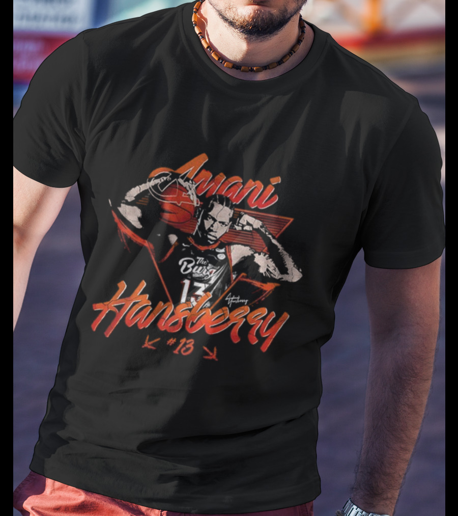 Amani Hansberry Virginia Tech Hokies Basketball 13 Vintage Retro Sports Graphic T-Shirt