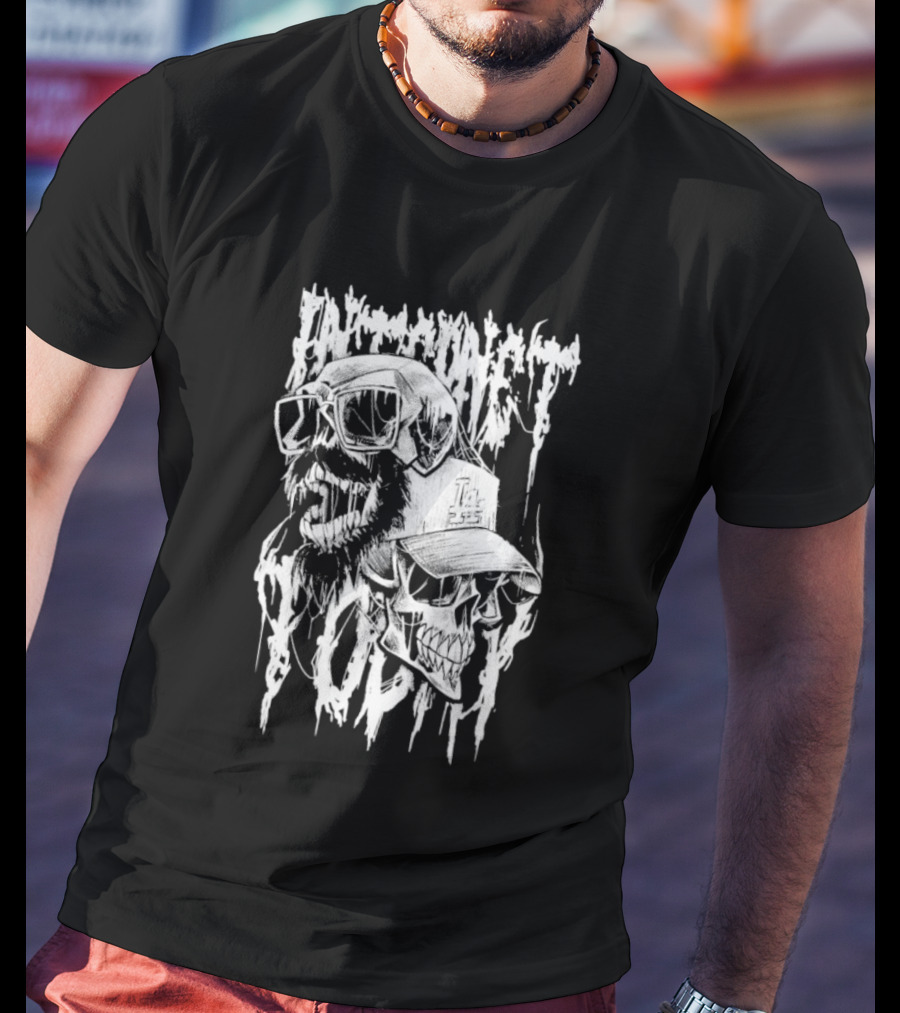 Internet Today Skully Dripping Skull Graphic T-Shirt