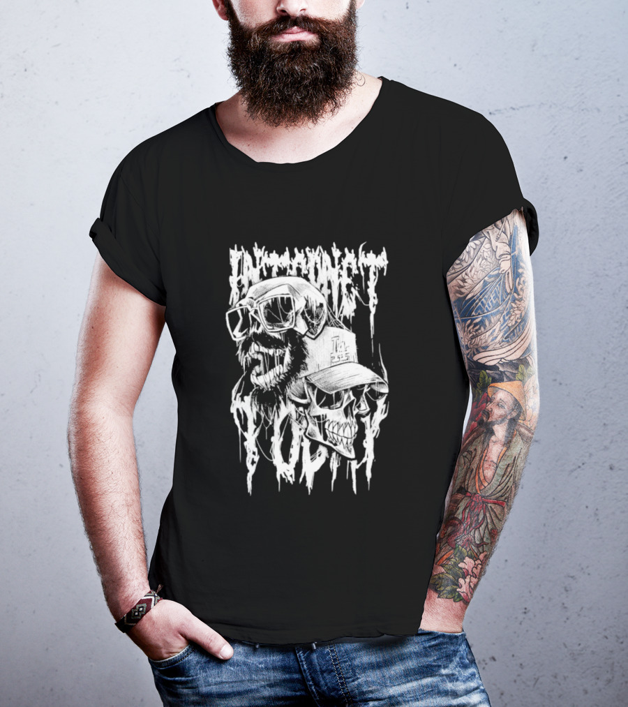 Internet Today Skully Dripping Skull Graphic T-Shirt