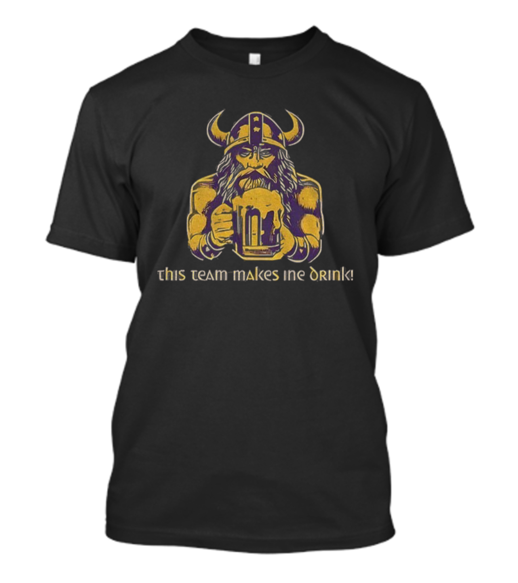 Minnesota Vikings This Team Makes Me Drink Vintage Beer Football T-Shirt