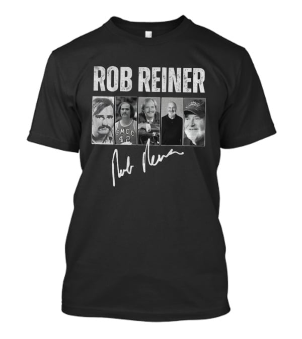 Rob Reiner 1947-2025 Signature Tribute Vintage Photos T-Shirt