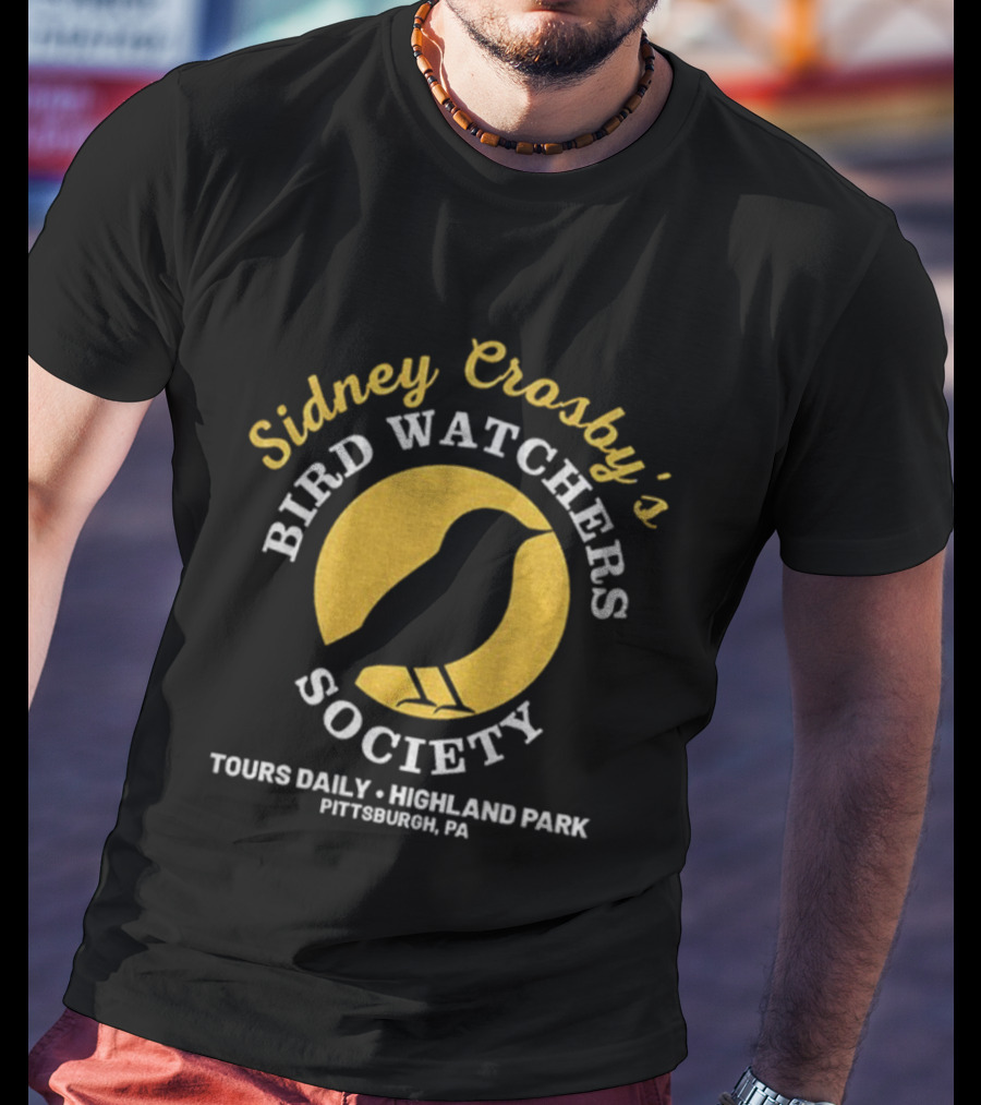 Sidney Crosby Bird Ers Society Tours Daily Highland Park Pittsburgh PA T-Shirt