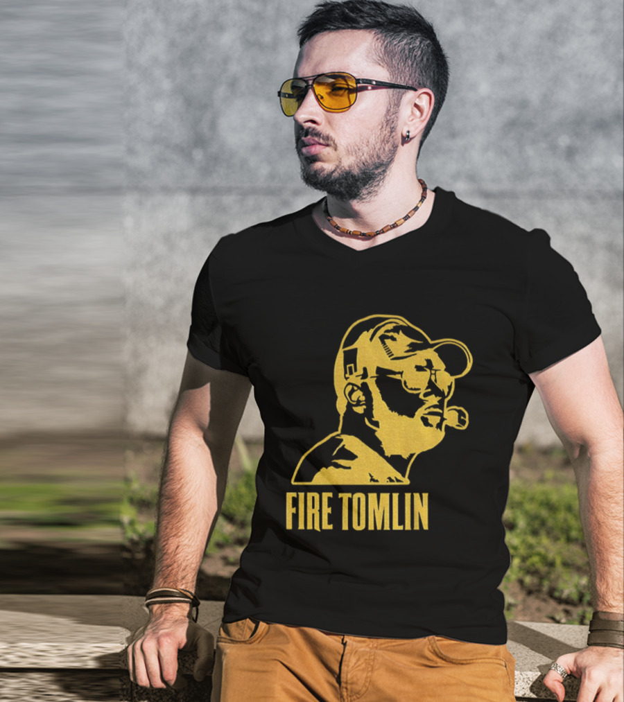 Mike Tomlin Fire Steelers Sketch Football NFL Coach T-Shirt