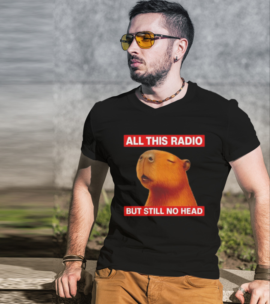 ALL THIS RADIO BUT STILL NO HEAD CAPYBARA T-Shirt