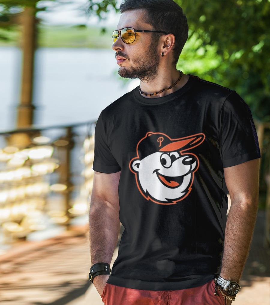 Baltimore Orioles Polar Bear Cap Iconic Sports Fan Favorite T-Shirt