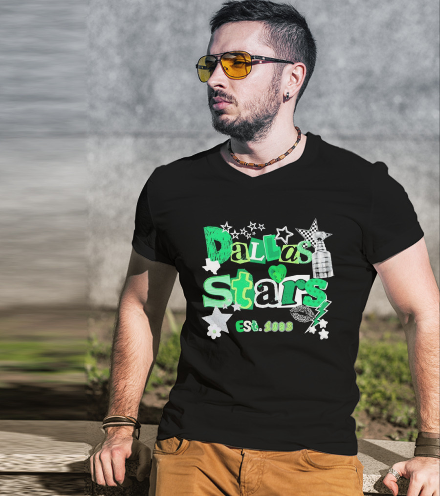 Dallas Stars Est 1993 Hockey Stanley Cup Stars Lightning T-Shirt