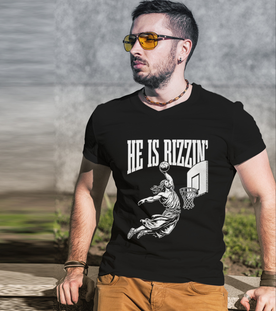 He Is Rizzin Dunk Basketball T-Shirt
