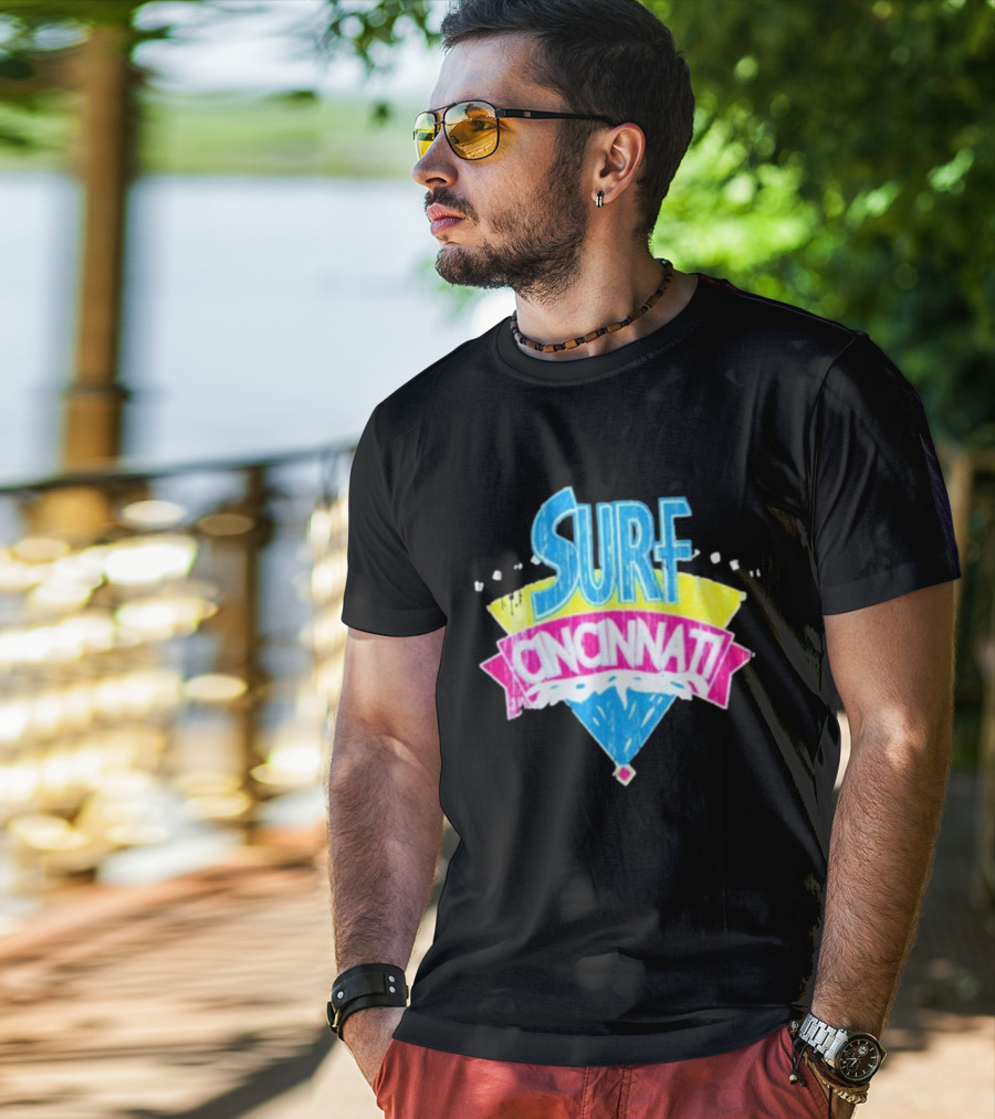 Surf Cincinnati Retro Wave Vibes T-Shirt