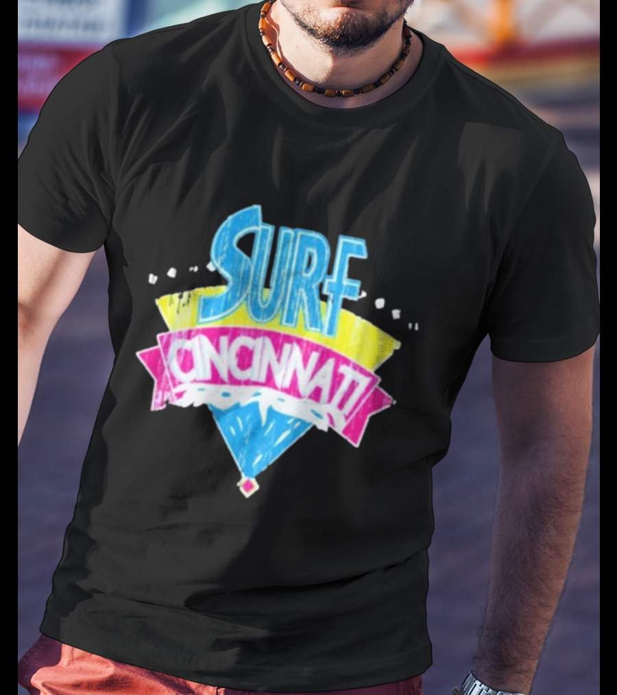 Surf Cincinnati Retro Wave Vibes T-Shirt