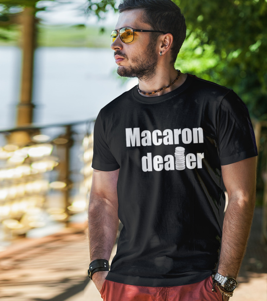 Macaron Dealer Stacked Cookie Style T-Shirt