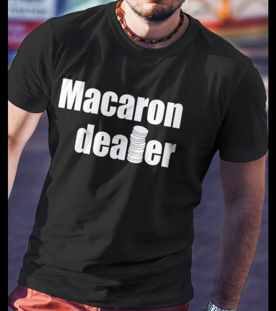Macaron Dealer Stacked Cookie Style T-Shirt