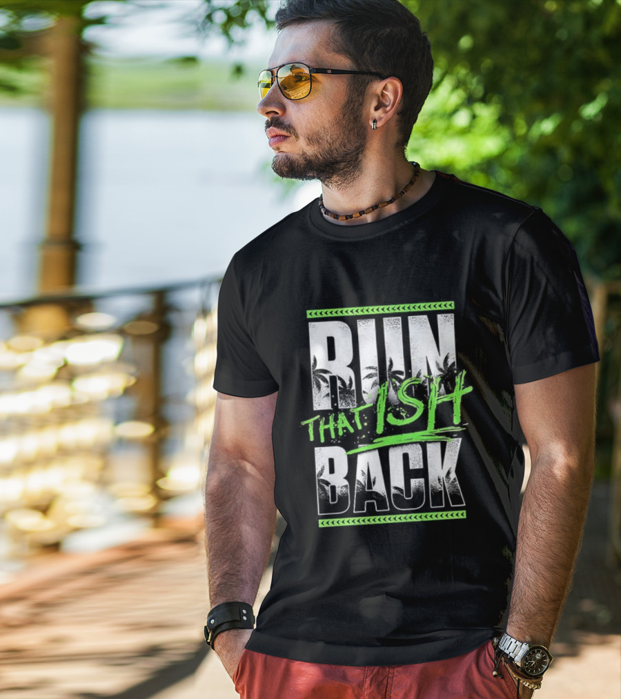 Jey Uso Run That Ish Back RIIN BACK Text Design T-Shirt