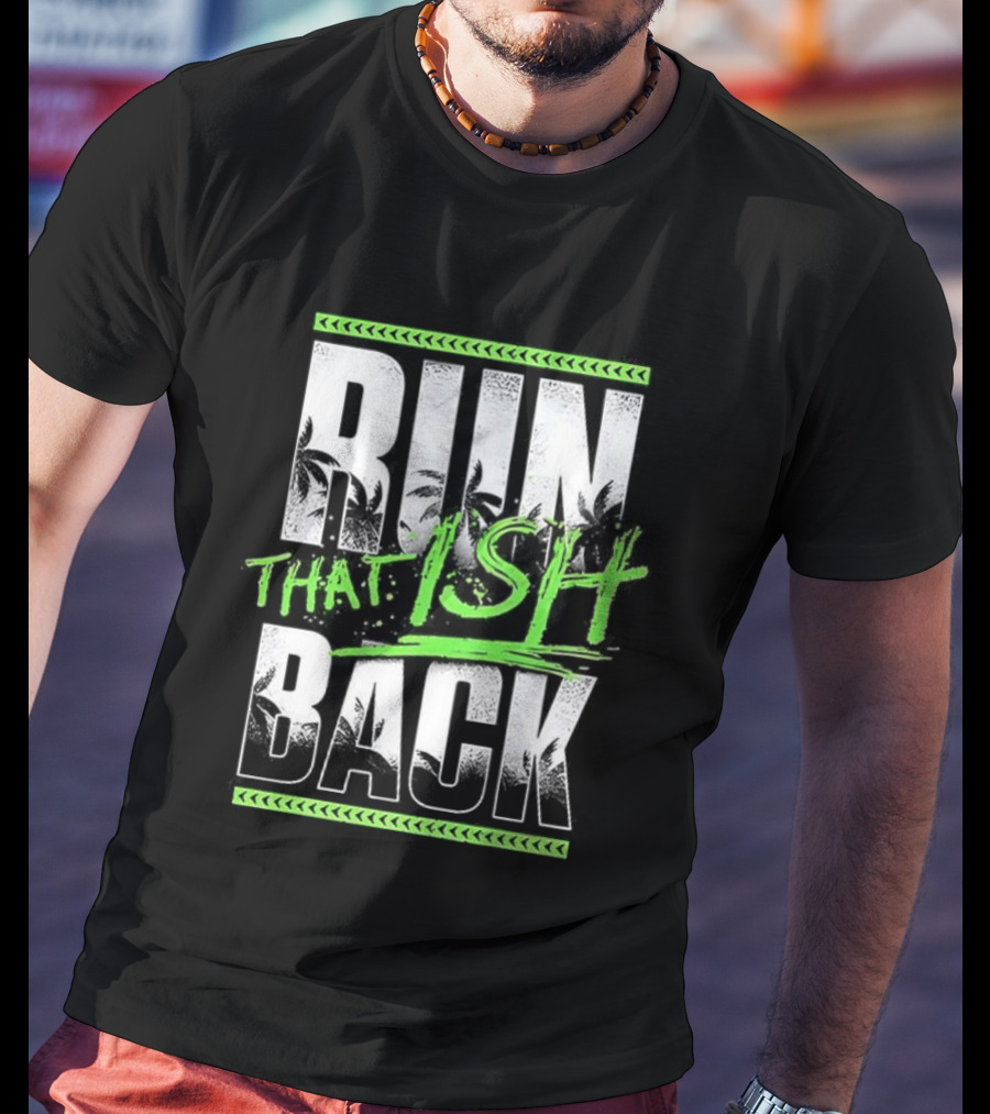 Jey Uso Run That Ish Back RIIN BACK Text Design T-Shirt