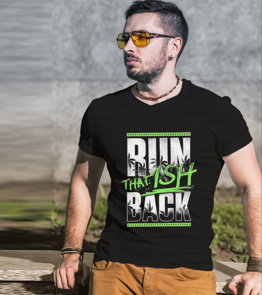 Jey Uso Run That Ish Back RIIN BACK Text Design T-Shirt