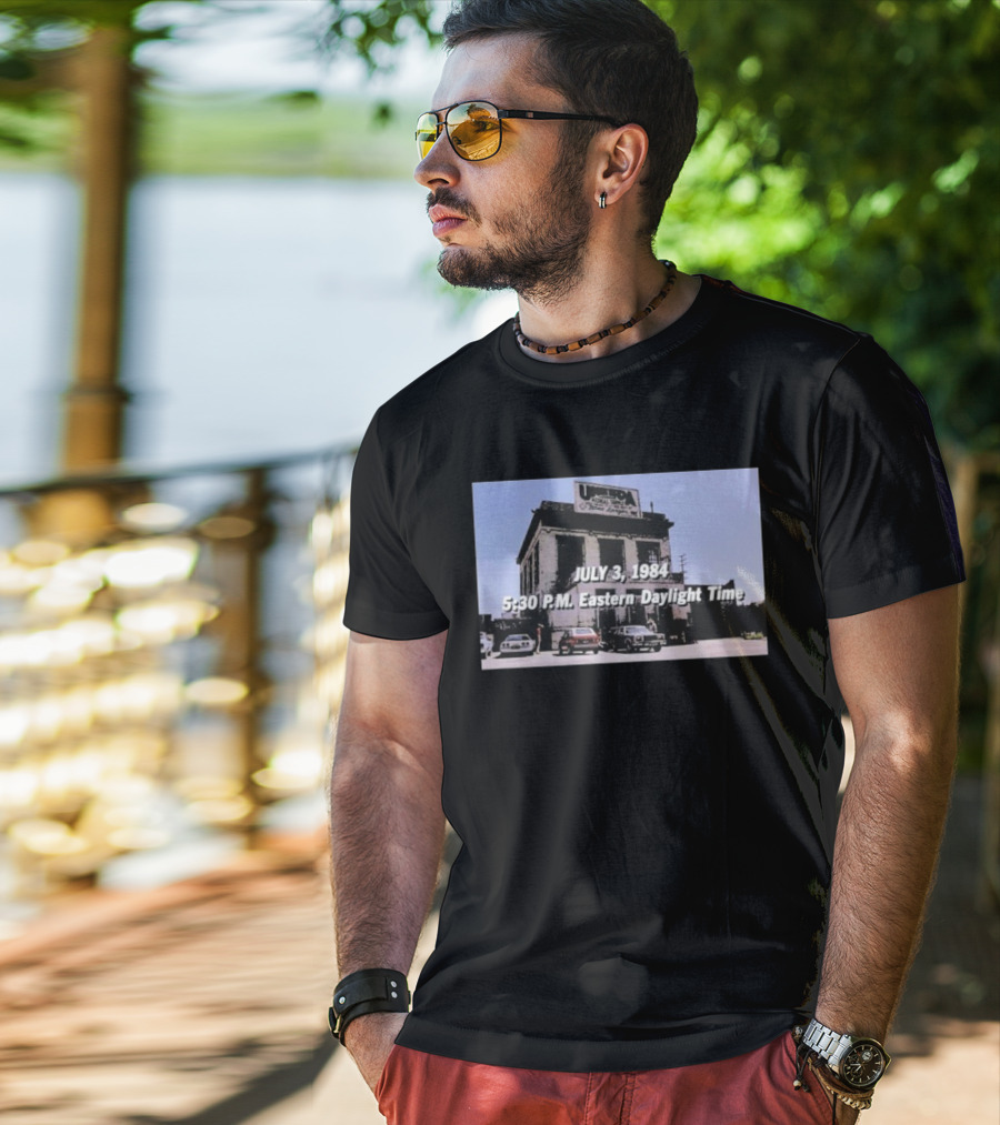 Union Gospel Mission Emergency Home Lodge July 3 1984 5:30 PM Eastern Daylight Time T-Shirt