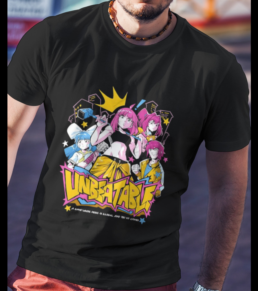 Unbeatable Rhythm Game A World Where Music Is Illegal T-Shirt