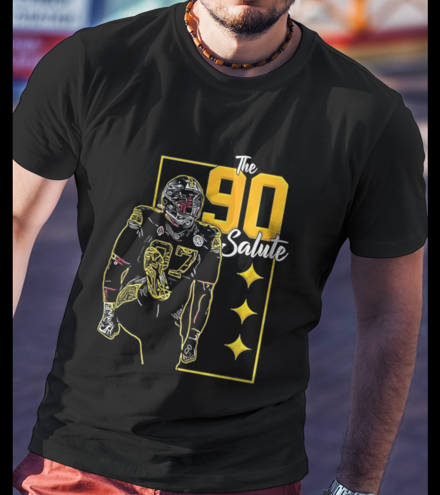 Pittsburgh Steelers J Watt The 90 Salute NFL T-Shirt