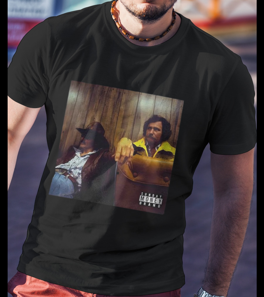 Sunday Money Brand Dale Earnhardt And Dale Earnhardt Jr. NASCAR Drivers Retro T-Shirt