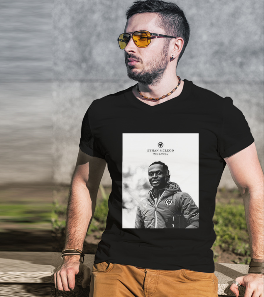 Ethan McLeod 2004-2025 Wolves Tribute T-Shirt