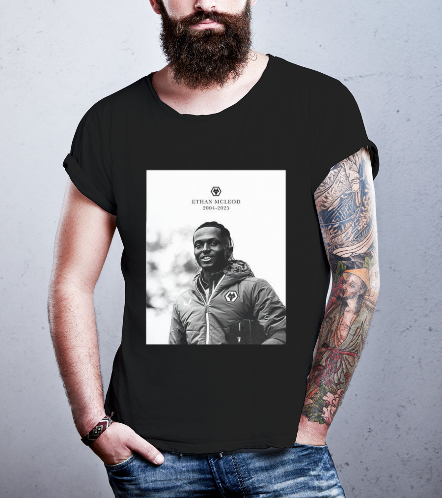Ethan McLeod 2004-2025 Wolves Tribute T-Shirt