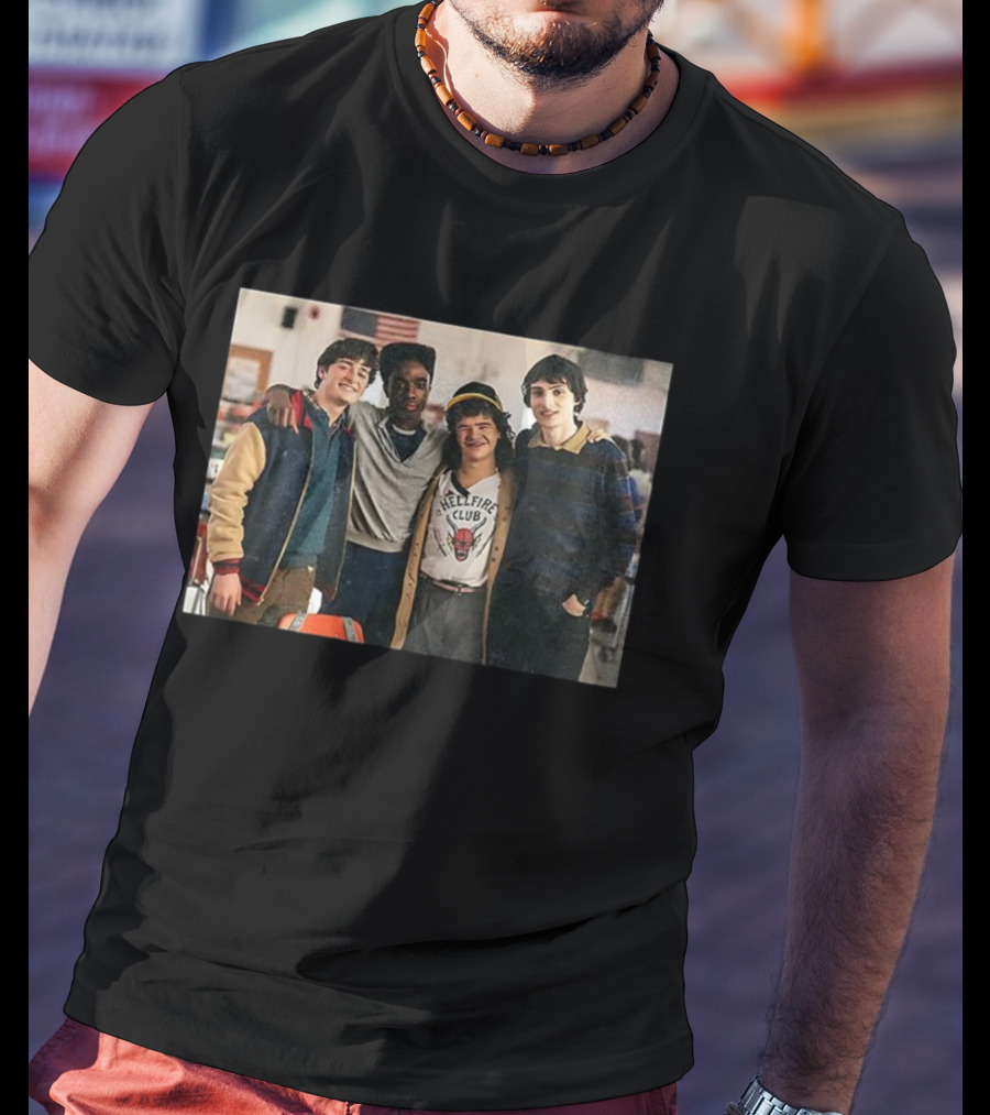 Stranger Things Will Byers Lucas Sinclair Dustin Henderson Mike Wheeler Hellfire Club The Party T-Shirt