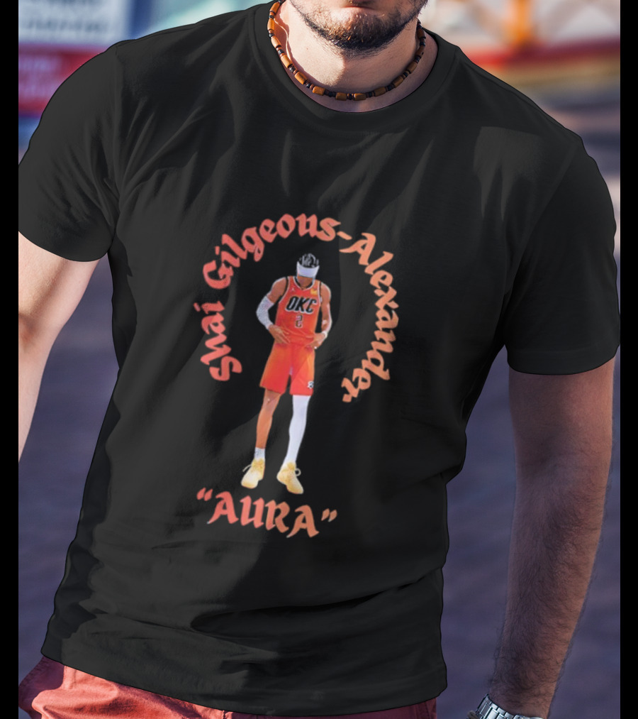 Shai Gilgeous-Alexander Aura Oklahoma City Thunder T-Shirt