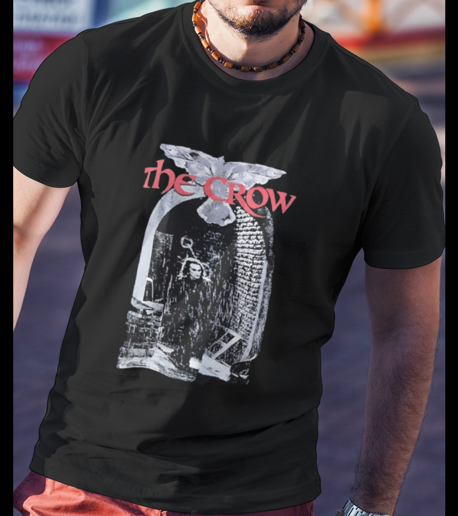 The Crow Gothic Archway Scene Vintage Horror Movie Character T-Shirt