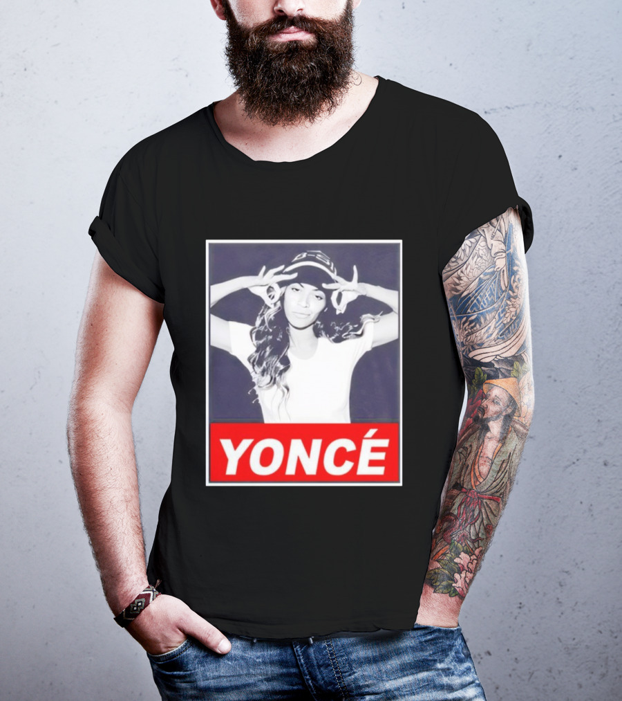 Yoncé Beyoncé Pose B★B Beanie Style T-Shirt