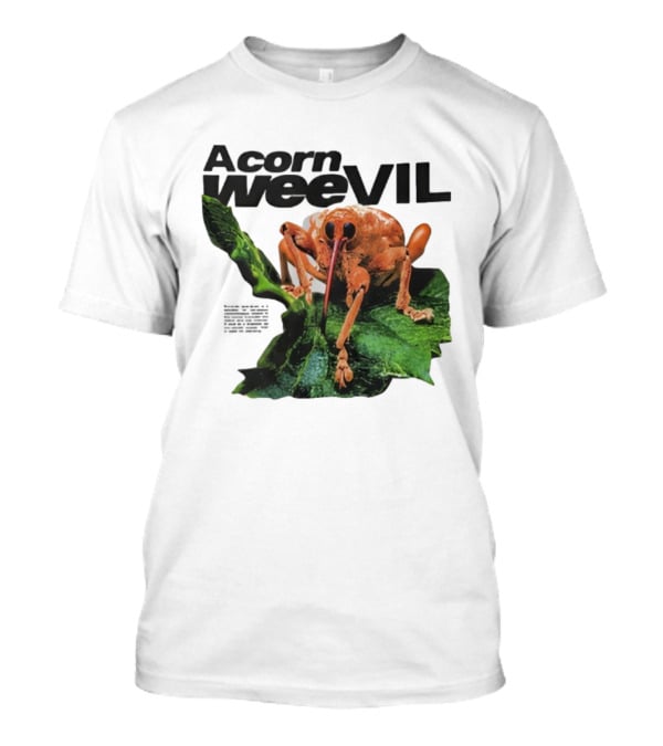 Acorn Weevil On Leaf Close-Up Stare T-Shirt