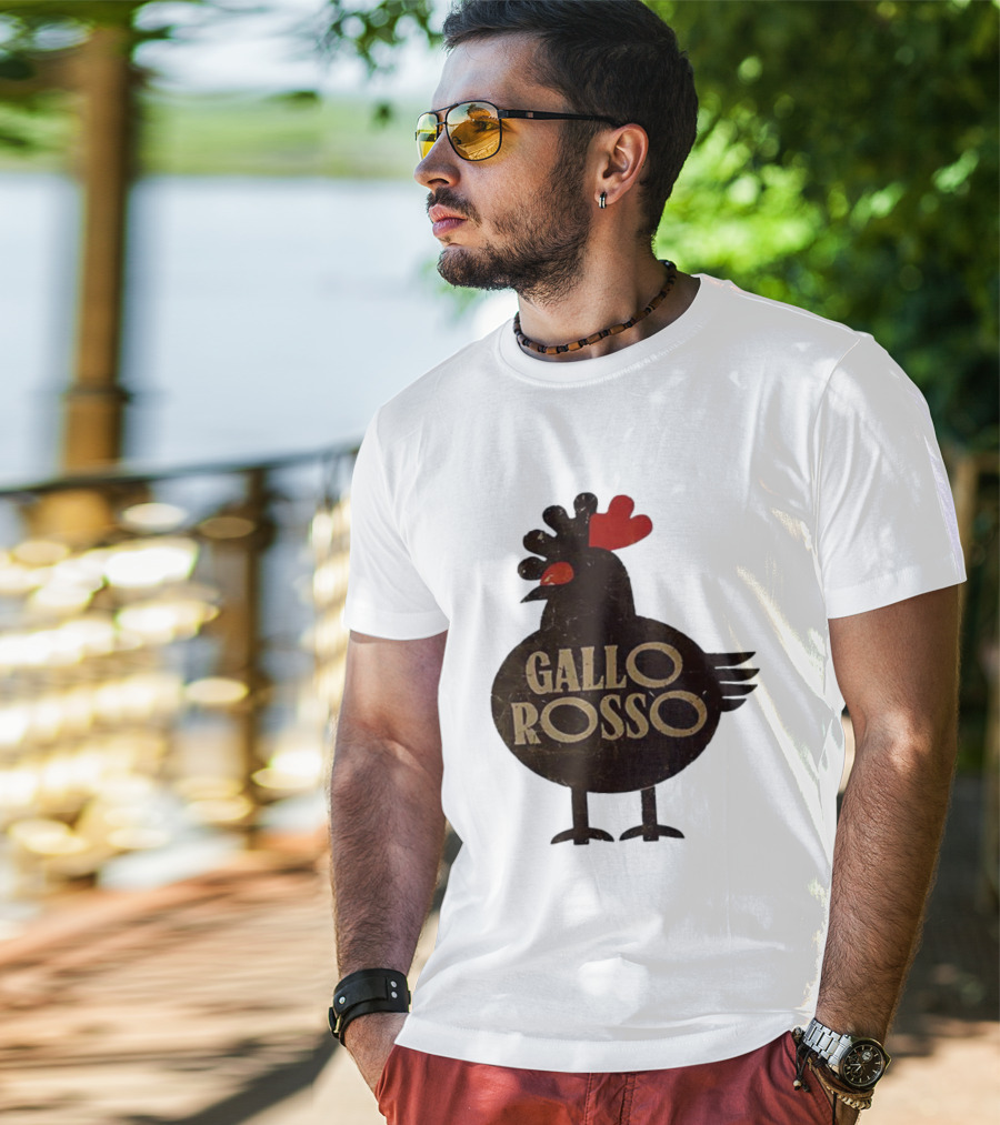 Gallo Rosso Heart Chicken T-Shirt