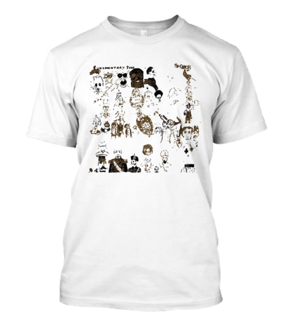 Rudimentary Peni The Chances Distorted Faces And Skeletons Imagery T-Shirt