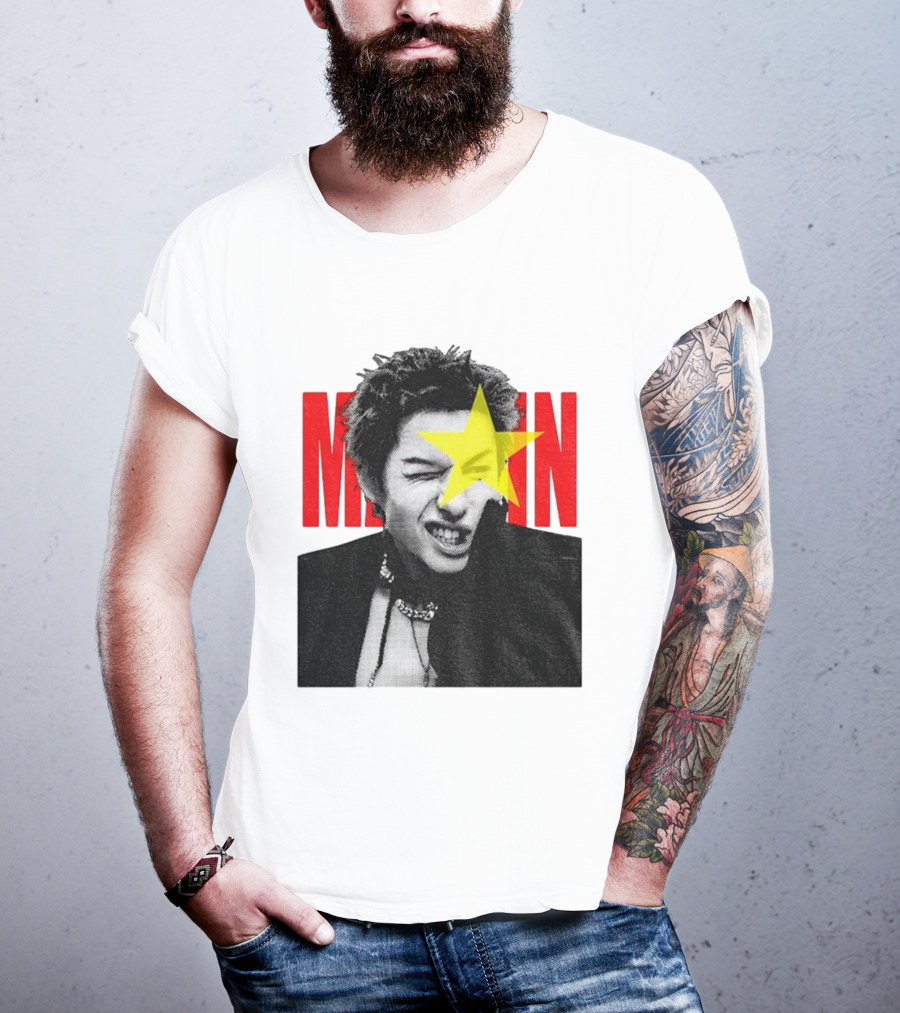 Martin Cortis Vintage Kpop Star 90s Style Iconic Yellow Star T-Shirt