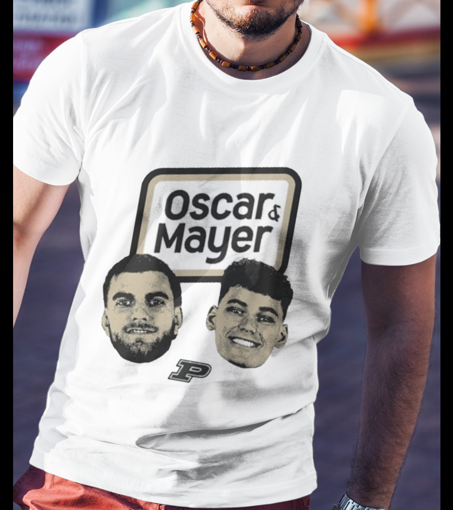 Oscar Cluff Omer Mayer Purdue Boilermakers Faces P Logo T-Shirt