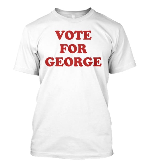 Vote For George Kittle Red Vintage Campaign Style T-Shirt