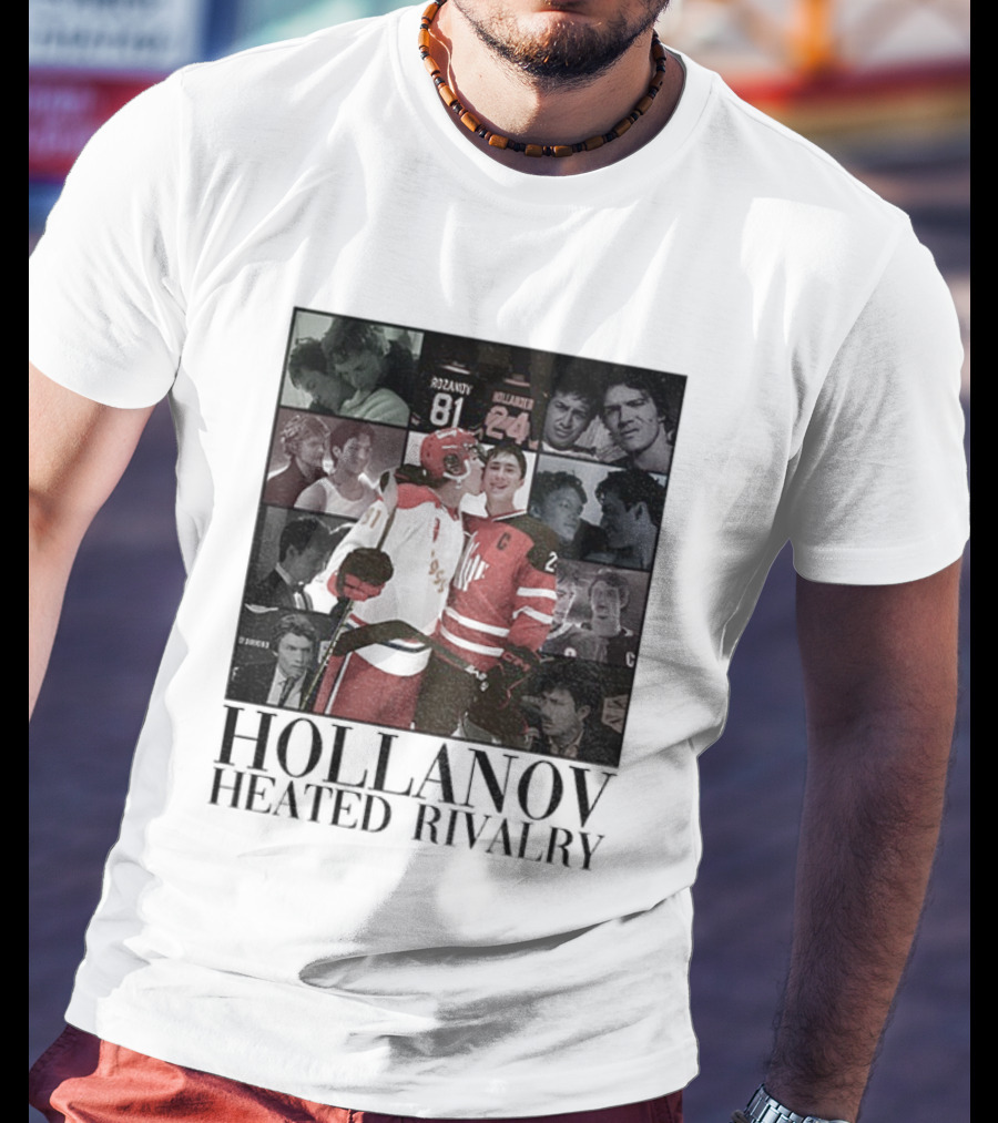 Hollanov Heated Rivalry Shane Ilya Rosanov Hollander Merry Christmas T-Shirt