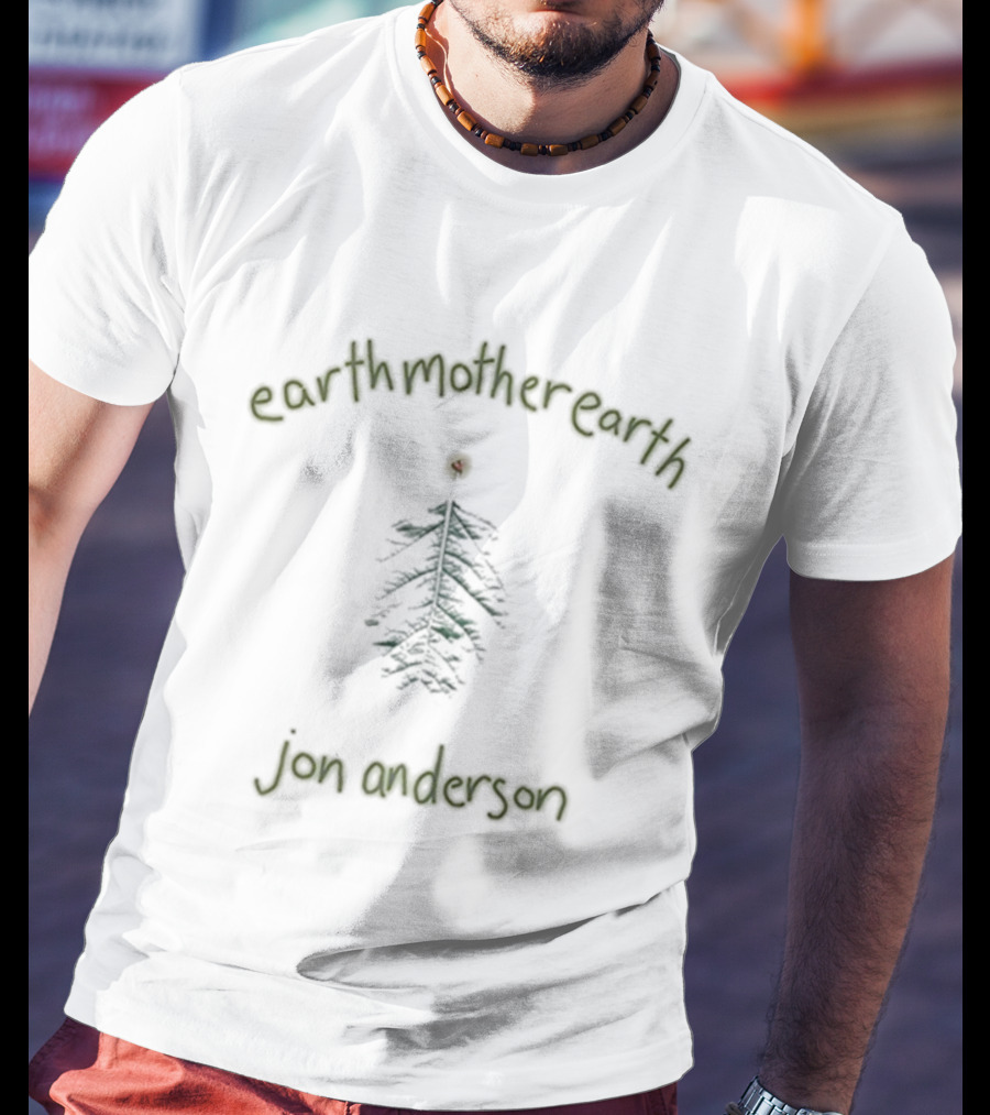 Earth Mother Earth Jon Anderson Tree Motif T-Shirt